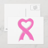 Roze lint briefkaart (Voorkant / Achterkant)