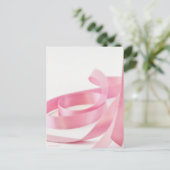 Roze lint briefkaart (Staand voorkant)