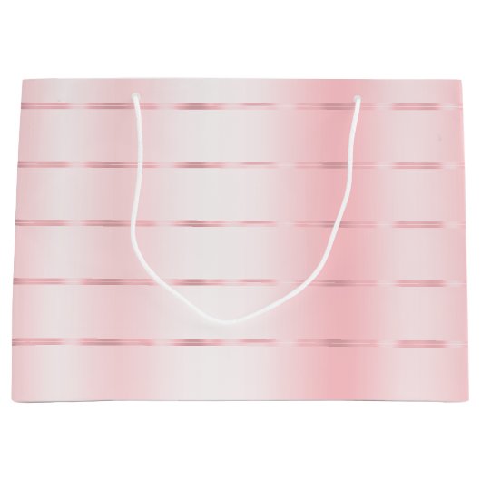 Roze Lint Bruidsfeest Groot Cadeauzakje (Voorkant)