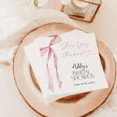 Roze lint bruidsfeest, Ze gaat trouwen Servet