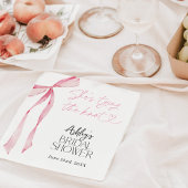 Roze lint bruidsfeest, Ze gaat trouwen Servet