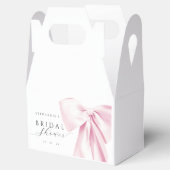 Roze lint bruiloft bedankdoosjes (Geopend)