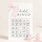 Roze Lint Bruiloft Bingo Spel Briefpapier