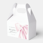 Roze Lint Bruiloft Feest Bedankdoosjes (Voorkant Zijde)