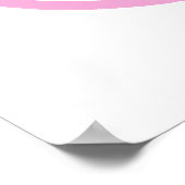 Roze Lint Bruiloft Feest Welkom Poster (Hoek)