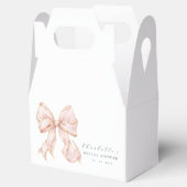 Roze Lint Bruiloftsborrel Bedankdoosjes (Geopend)