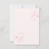 Roze Lint Brunch en Bubbel Dankkaart Bedankkaart (Achterkant)