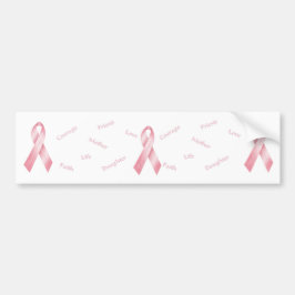 Roze lint bumpersticker