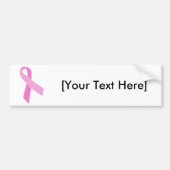 Roze lint  bumpersticker (Voorkant)