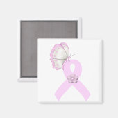 Roze lint Butterfly Magneet (Voorkant / Achterkant)