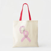 Roze lint Butterfly Tote Bag (Voorkant)