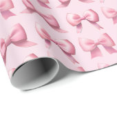 Roze lint cadeaupapier (Rol Hoek)