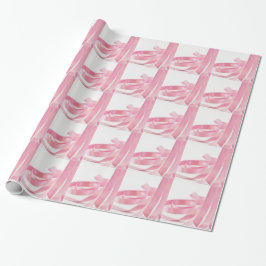 Roze lint cadeaupapier