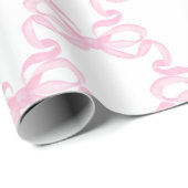 Roze lint cadeaupapier (Rol Hoek)