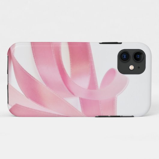 Roze lint Case-Mate iPhone case (Achterkant (horizontaal))