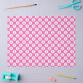 Roze Lint Cirkel – Borstkanker Bewustzijn Tissuepapier (Craft)