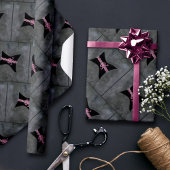 roze lint corset | Bewustmaking voor zwarte borstk Cadeaupapier