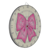 Roze lint dartbord (Voorkant Links)