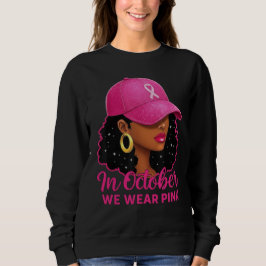 Roze lint dragen oktober dameskleding trui
