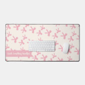 Roze Lint Droom Bureau Mat (Keyboard & Muis)