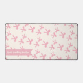 Roze Lint Droom Bureau Mat (Voorkant)