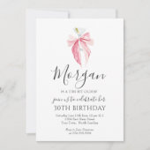 ROZE lint Een Tini Bit Older Martini Uitnodiging (Voorkant)