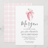 ROZE lint Een Tini Bit Older Martini Uitnodiging (Voorkant / Achterkant)