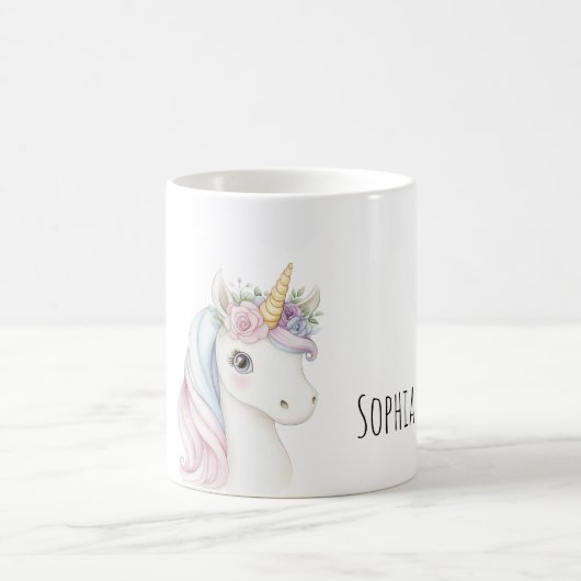 Roze Lint Eenhoorn  Koffiemok (Center)