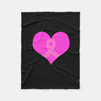 Roze lint en ontwerp voor een liefdadigheidsinstel fleece deken