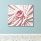 Roze lint en tule Abstract Canvas Afdruk (Insitu (Houten vloer))