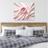 Roze lint en tule Abstract Canvas Afdruk (Insitu (Slaapkamer))