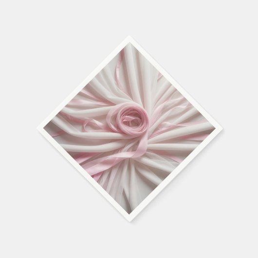 Roze lint en tule Abstract Servet (Hoek)