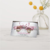 Roze lint en weduwen plaatskaartje (Achterkant)