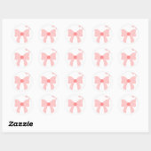 Roze Lint Esthetische Sticker (Vel)