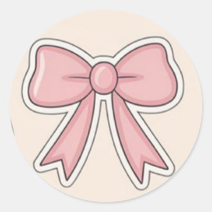 Roze lint esthetische zoete vinyl sticker