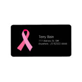 Roze lint etiket (Voorkant)