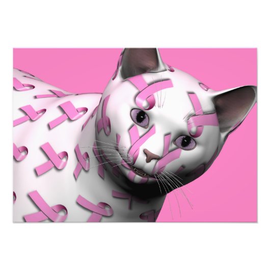 Roze lint foto afdruk (Voorkant)