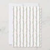 Roze lint groen Elegant Baby shower Kaart (Achterkant)