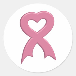 Roze-Lint-Hart-3D Sticker