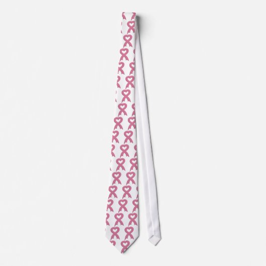 Roze-lint-heart-3D-Stropdas Stropdas (Voorkant)