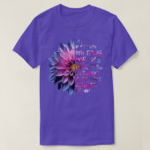 Roze lint hoe sterk we borstkankerwaren t-shirt (Design voorkant)