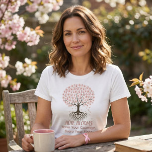 Roze Lint Hoopboom - Borstkankerbewustzijn T-shirt