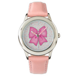 Roze lint horloge