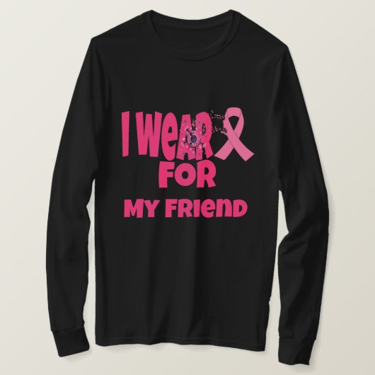 Roze Lint: Ik draag Roze Lint voor .. T-shirt (Design voorkant)