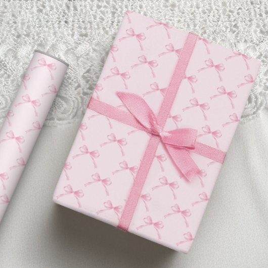 Roze lint Inpakpapier
