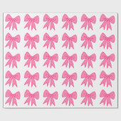 Roze lint inpakpapier (Vlak)