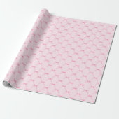 Roze lint Inpakpapier (Uitgerold)