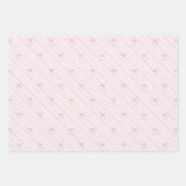 Roze lint inpakpapier vel (Voorkant 3)