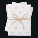 Roze lint inpakpapier vel<br><div class="desc">Roze lint inpakpapier in 3 opties</div>