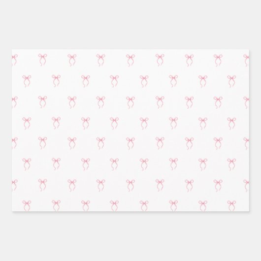 Roze lint inpakpapier vel (Voorkant)